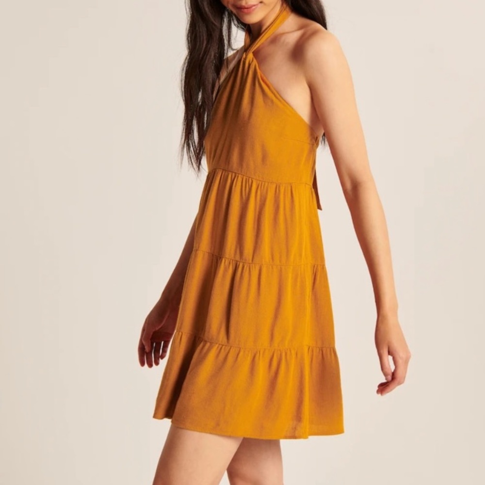 Abercrombie and Fitch Halter Trapeze Mini Dress